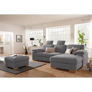 Home affaire Ecksofa "Ventura", wahlweise mit Bettfunktion und Bettfunktion/Bettkasten