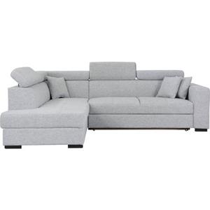 Home affaire Ecksofa "Tulio", wahlweise mit Bettfunktion und Bettkasten, incl. 3 Zierkissen