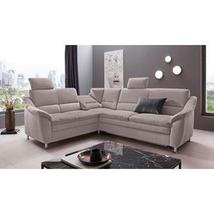 Places of Style Ecksofa "Cardoso", Federkern, wahlweise mit Bett, Schubkasten, teilweise Relaxfunktion