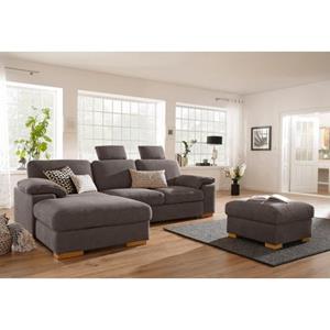 Home affaire Ecksofa "Ventura", wahlweise mit Bettfunktion und Bettfunktion/Bettkasten