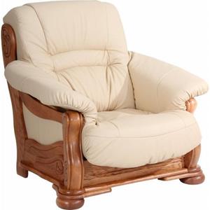 Max Winzer Fauteuil Texas met een decoratief houten frame