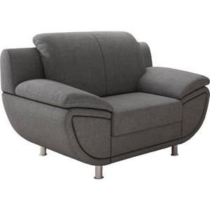 TRENDMANUFAKTUR Sessel, wahlweise mit komfortablem Federkern, mit extra breiten Armlehnen, frei im Raum stellbar