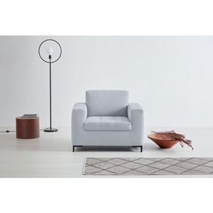 OTTO products Sessel "Grazzo", hochwertige Stoffe aus recyceltem Material, Steppung im Sitzbereich