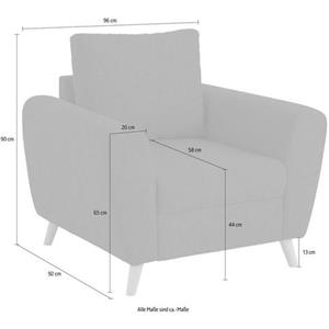 Home affaire Sessel "Jordsand", mit feiner Steppung im Sitzbereich, skandinavisches Design