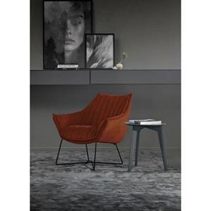 Furninova Loungestoel Egon Quilt prettige loungestoel met aantrekkelijke decoratieve naden, in scandinavisch design