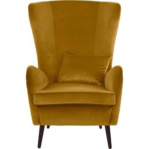 Guido Maria Kretschmer Home&Living Fauteuil Salla naar keuze met of zonder hocker, grote fauteuil: afm. bxdxh: 78x94x118 cm, overtrekstof ook in luxe-microvezel in imitatiebont-look