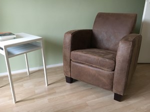 ShopX Leren fauteuil joy 390 bruin, bruin leer, bruine stoel