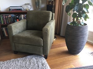 ShopX Leren fauteuil smart 406 groen, groen leer, groene stoel