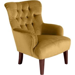 Max Winzer Chesterfield-fauteuil Bradley met elegante knoopstiksels