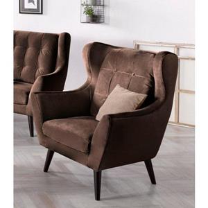 Andas Oorfauteuil Hemmink met knoopstiksels