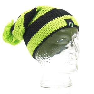 Pro Line Knitted Hat Deluxe - Black/Fluo Green