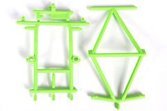 Axial Monster Truck Cage Roof and Hood (Green) (AX31351)