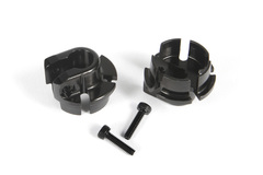 Axial Aluminum Shock Spring Retainer - 12mm (Black) (2pcs) (AX31435)