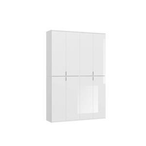 xonox.home Kompaktgarderobe »ProjektX« (Garderobe und Schuhschrank in weiß Hochglanz, 122 x 193 cm) variable Inneneinteilung