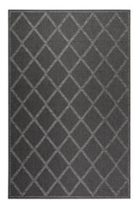 Esprit Outdoorteppich -  In & Outdoor Sparkle Outdoor (Rhomb) - 100 % Polypropylen - 5mm - pflegeleicht anthrazit Gr. 80 x 150