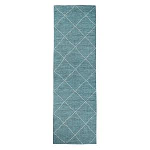 Carpet city Teppich Palm 3075 Blau blau Gr. 60 x 110