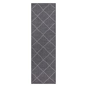 Carpet city Teppich Palm 3075 Graphit graphit Gr. 60 x 110