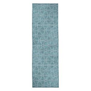 Carpet city Teppich Palm 3073 Blau blau Gr. 60 x 110