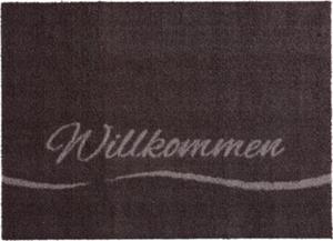 Erwin Müller Fußmatte Willkommen anthrazit Gr. 40 x 60