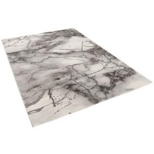 Pergamon Luxus Designer Teppich Carrara Marmor Optik Verlauf Teppiche grau Gr. 80 x 150