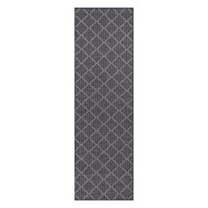 Carpet city Teppich Palm 3069 Graphit graphit Gr. 80 x 150