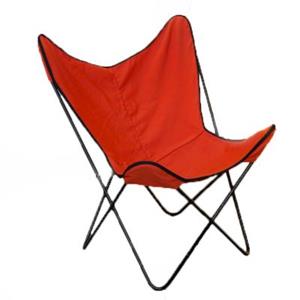 Hardoy Chair In- und Outdoor Sessel Sessel  Gestell: schwarz Bezu terracotta-Keder schwarz
