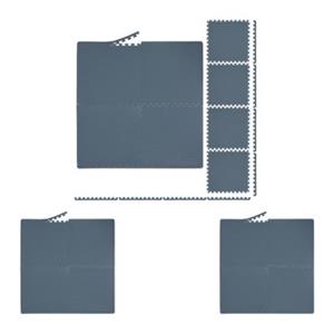 RELAXDAYS 16 x Bodenschutzmatte grau