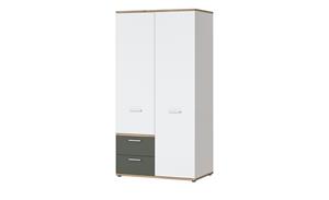 Kleiderschrank ¦ weiß ¦ Maße (cm): B: 100 H: 196 T: 60  - Möbel Kraft