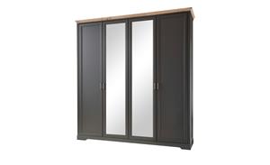 Drehtürenschrank ¦ grau ¦ Maße (cm): B: 210 H: 220 T: 64  - Möbel Kraft