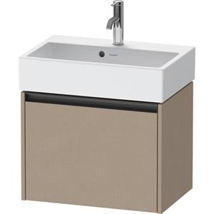 Duravit Ketho 2 wastafelonderbouwkast met 1 lade 58.4x39x44cm met greep antraciet Linnen mat K25073075750000