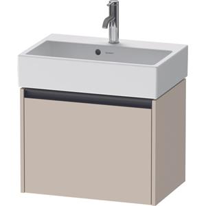 Duravit Ketho 2 wastafelonderbouwkast met 1 lade 58.4x39x44cm met greep antraciet taupe supermat K25073083830000