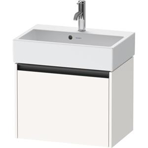 Duravit Ketho 2 wastafelonderbouwkast met 1 lade 58.4x39x44cm met greep antraciet wit supermat K25073084840000