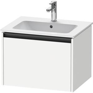 Duravit Ketho 2 wastafelonderbouwkast met 1 lade 61x48x44cm met greep antraciet wit mat K25062018180000