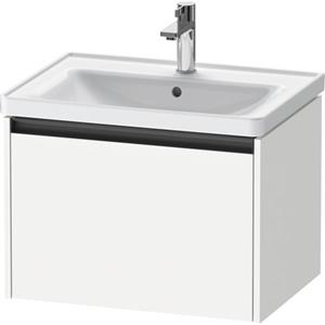 Duravit Ketho 2 wastafelonderbouwkast met 1 lade 63.4x45.5x44cm met greep antraciet wit mat K25082018180000