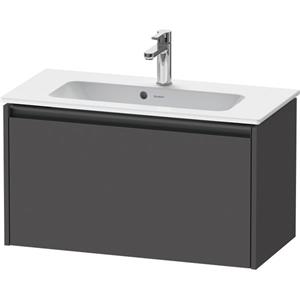 Duravit Ketho 2 wastafelonderbouwkast met 1 lade 68x39x44cm met greep antraciet grafiet mat K25056049490000