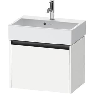 Duravit Ketho 2 wastafelonderbouwkast met 1 lade 58.4x39x44cm met greep antraciet wit mat K25073018180000