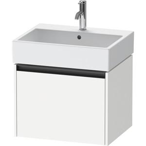 Duravit Ketho 2 wastafelonderbouwkast met 1 lade 58.4x46x44cm met greep antraciet wit mat K25075018180000