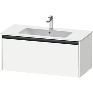 Duravit Ketho 2 wastafelonderbouwkast met 1 lade 101x48x44cm met greep antraciet wit mat K25064018180000