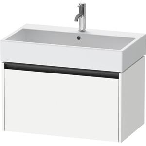 Duravit Ketho 2 wastafelonderbouwkast met 1 lade 78.4x46x44cm met greep antraciet wit mat K25077018180000