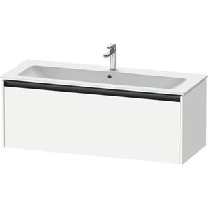 Duravit Ketho 2 wastafelonderbouwkast met 1 lade voor enkele wastafel 121x48x44cm met greep antraciet wit mat K25065018180000