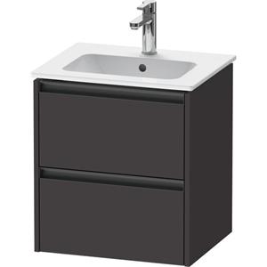 Duravit Ketho.2 wastafelonderkast 51x42x54.9cm geschikt voor 1 waskom Spaanplaat Grafiet Mat K25261080800000