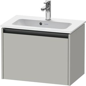 Duravit Ketho 2 wastafelonderbouwkast met 1 lade 61x39x44cm met greep antraciet betongrijs mat K25055007070000