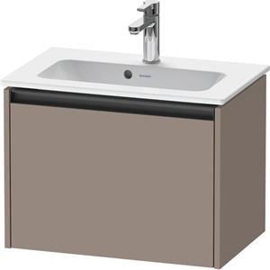 Duravit Ketho 2 wastafelonderbouwkast met 1 lade 61x39x44cm met greep antraciet basalt mat K25055043430000