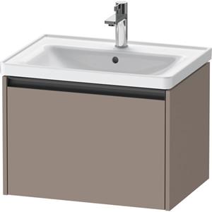 Duravit Ketho 2 wastafelonderbouwkast met 1 lade 63.4x45.5x44cm met greep antraciet basalt mat K25082043430000