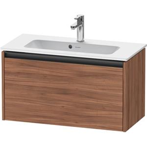 Duravit Ketho 2 wastafelonderbouwkast met 1 lade 68x39x44cm met greep antraciet noten mat K25056079790000