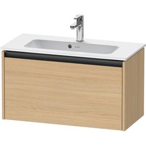 Duravit Ketho 2 wastafelonderbouwkast met 1 lade 68x39x44cm met greep antraciet natuur eiken mat K25056030300000