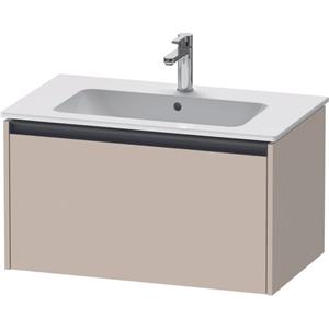 Duravit Ketho 2 wastafelonderbouwkast met 1 lade 81x48x44cm met greep antraciet taupe mat K25063091910000