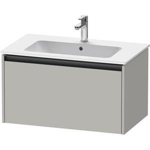 Duravit Ketho 2 wastafelonderbouwkast met 1 lade 81x48x44cm met greep antraciet betongrijs mat K25063007070000