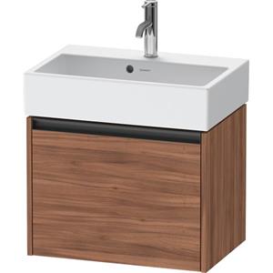 Duravit Ketho 2 wastafelonderbouwkast met 1 lade 58.4x39x44cm met greep antraciet noten mat K25073079790000