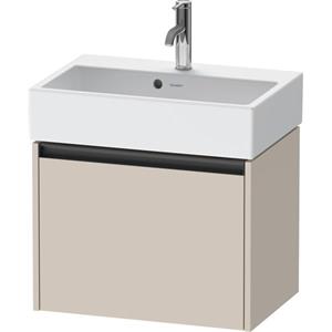 Duravit Ketho 2 wastafelonderbouwkast met 1 lade 58.4x39x44cm met greep antraciet taupe mat K25073091910000